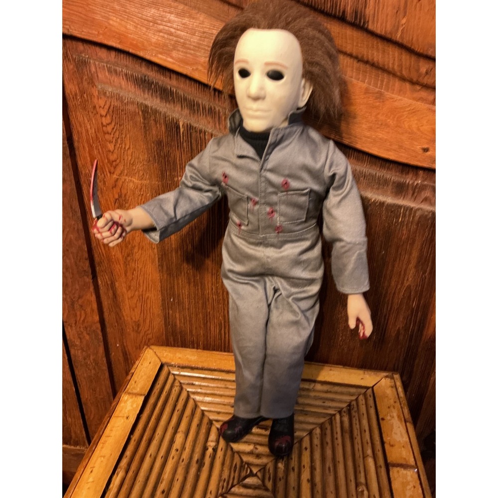 Vintage 1998 Michael Myers 18" Talking Doll RIP Horror Spencer Working Tested
